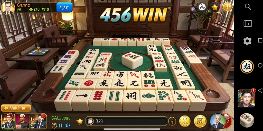 Tangkapan layar 456WIN menampilkan gameplay Mahjong yang menarik.