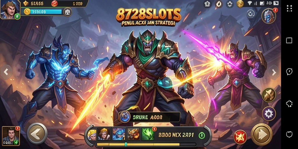 Tampilan intens dari pertarungan di 8728SLOTS yang menegangkan.