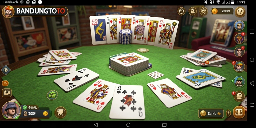 Gameplay seru dari BANDUNGTOTO dengan kartu Gaple yang menarik.