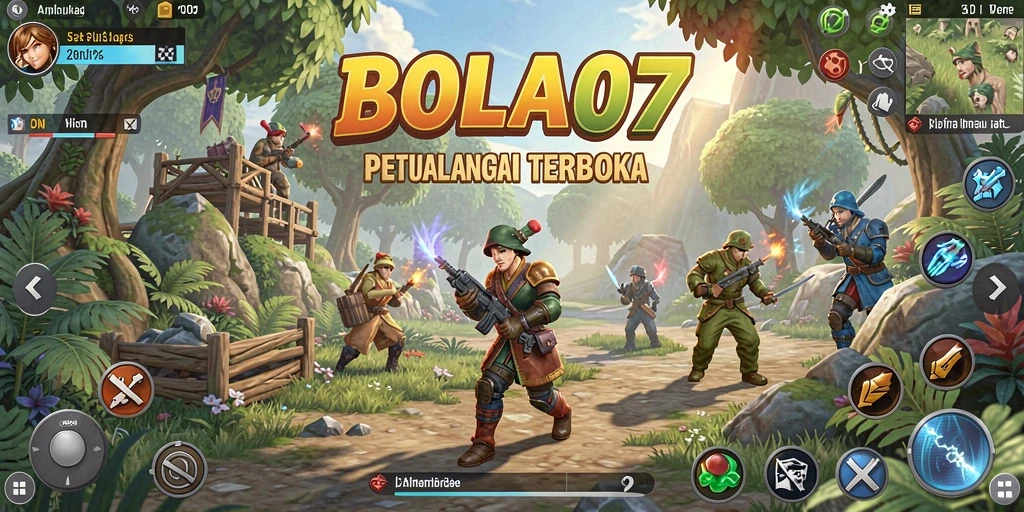 Tampilan gameplay <strong>BOLA07</strong> yang menampilkan petualangan mendebarkan di dunia terbuka.