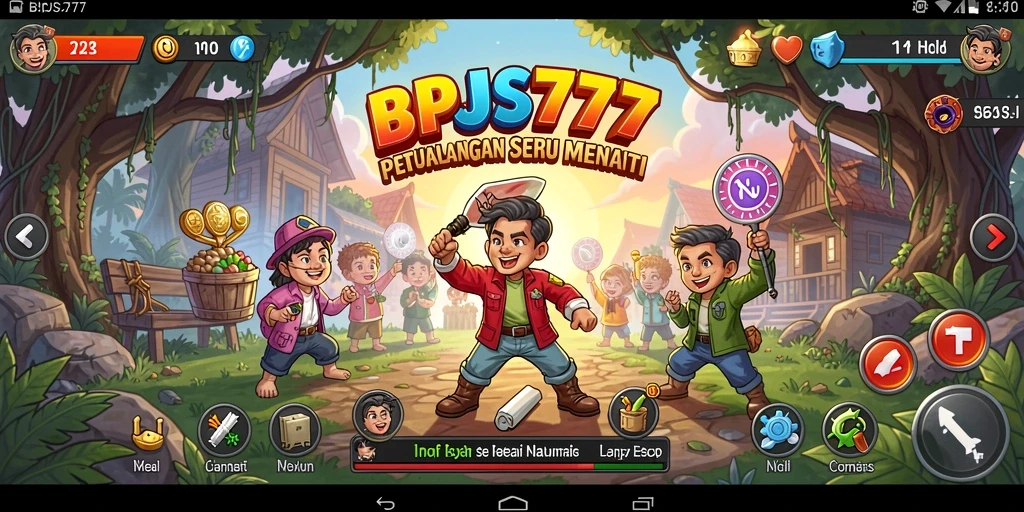 Tampilan gameplay dari BPJS777 yang menampilkan petualangan mendebarkan.