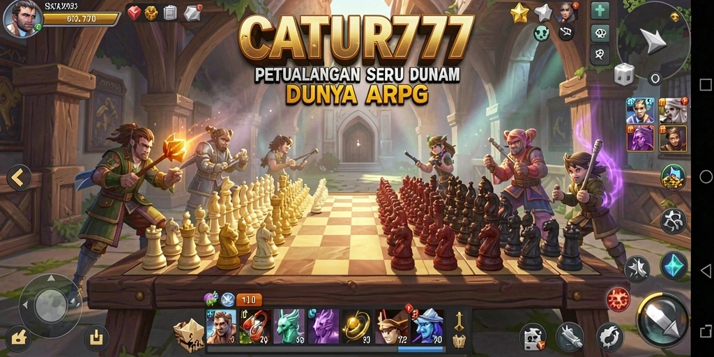 Tampilan gameplay menarik pada CATUR777 yang menggabungkan strategi dan petualangan.