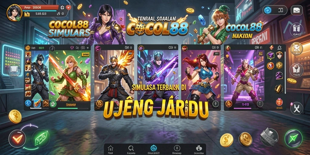 Tangkapan layar utama COCOL88 menampilkan aksi seru gameplay Simulation.