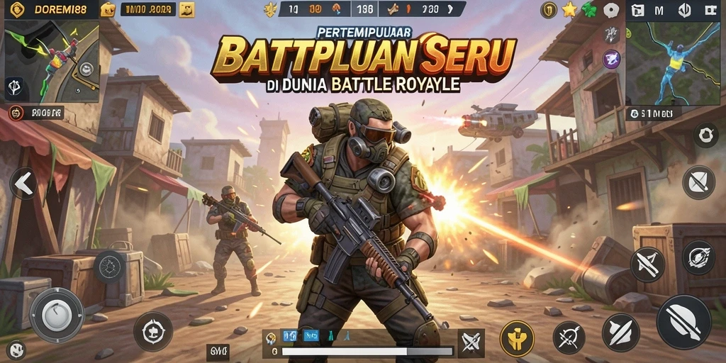 Tampilan gameplay DOREMI88 yang mendebarkan dalam pertempuran Battle Royale.