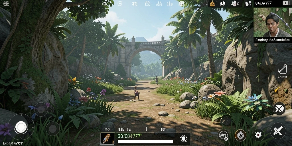 Tampilan menarik gameplay dalam GALAXY77 menunjukkan kreativitas tanpa batas.