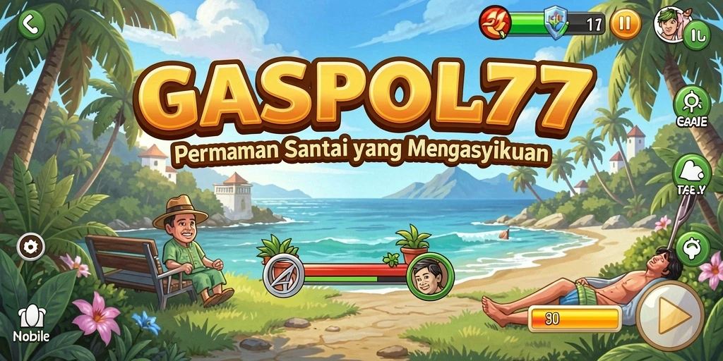 Tampilan permainan GASPOL77 yang menarik dan penuh warna.