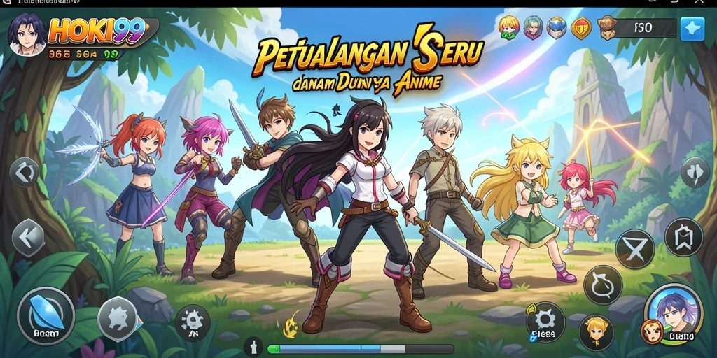 Screenshot HOKI99 menampilkan gameplay seru dan karakter anime favorit.