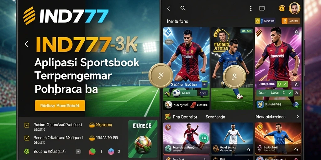 Tampilan screenshot IND777 yang menampilkan fitur live betting dalam aplikasi Sportsbook.