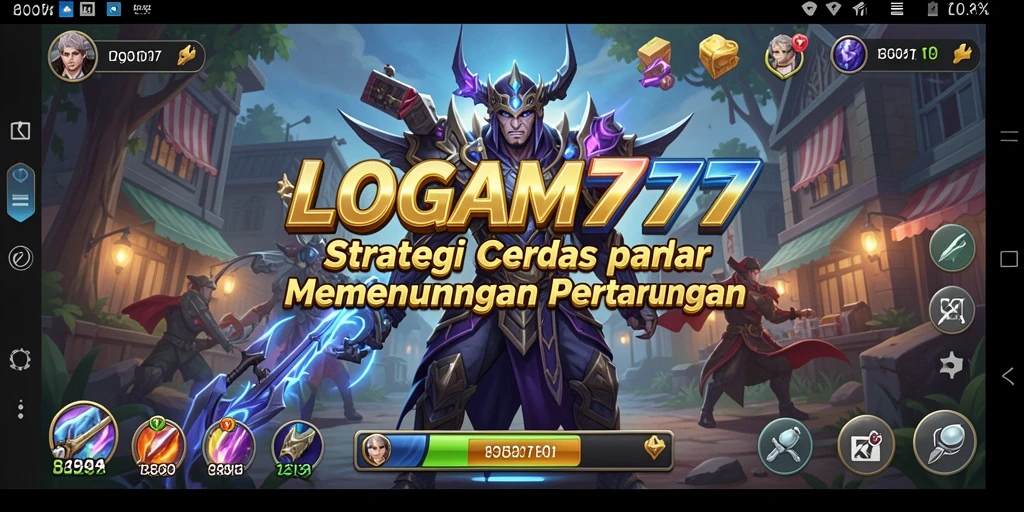 Tampilan aksi strategi dari gameplay LOGAM777 yang menegangkan.