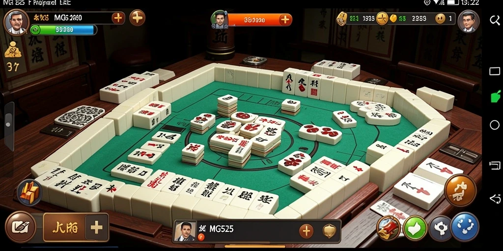 Gameplay MG525 yang menarik dan penuh strategi Mahjong.