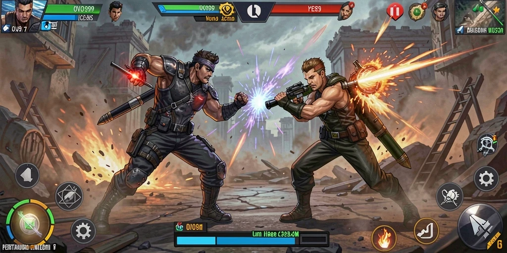 Tampilan gameplay OVO99 dengan aksi pertarungan luar biasa.