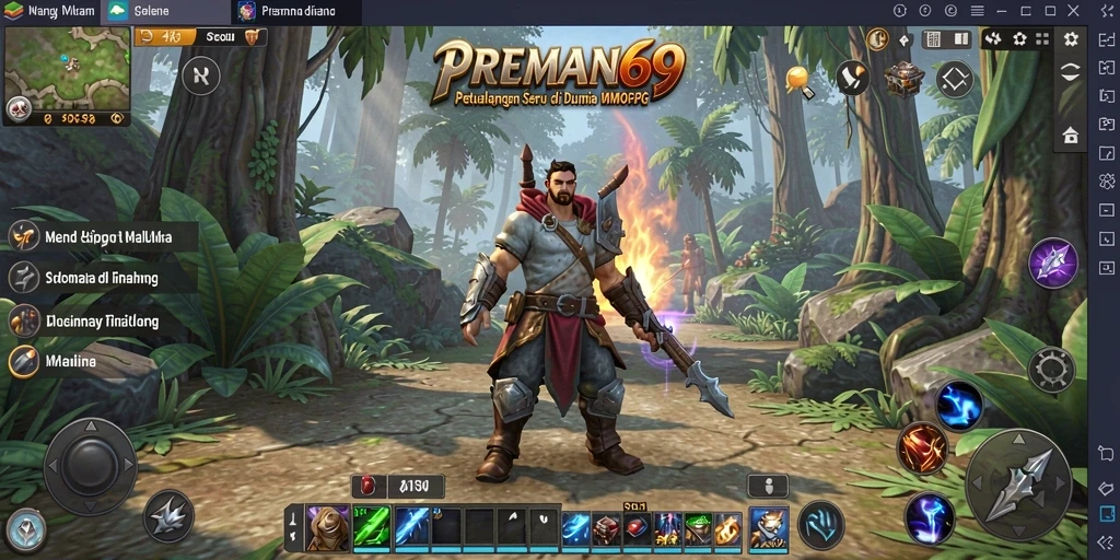 Gameplay menegangkan saat berpetualang di dunia PREMAN69.