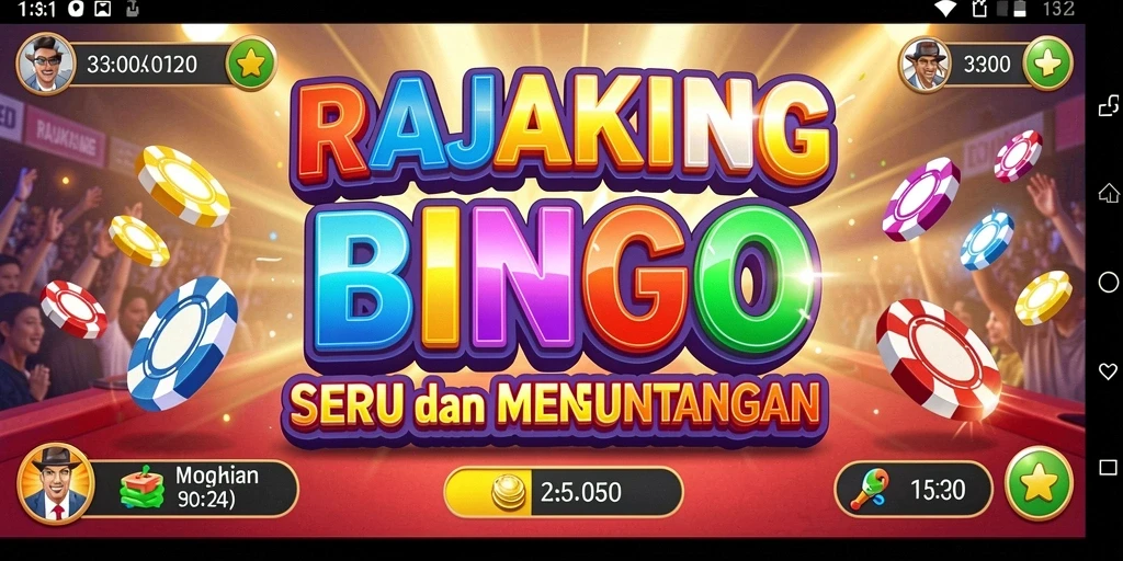 Screenshot gameplay RAJAKING menampilkan suasana Bingo yang seru.