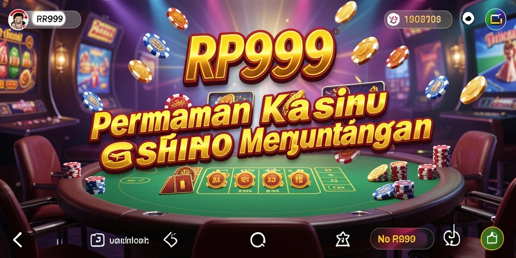 Screenshot gameplay RR999 dengan berbagai pilihan permainan kasino yang menarik.