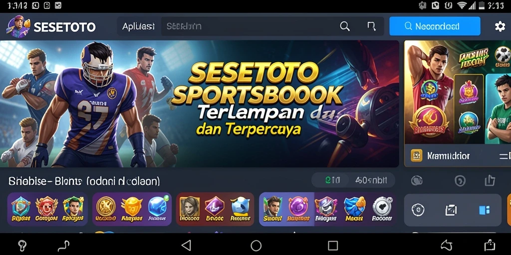 Tampilan screenshot SESETOTO dengan gameplay Sportsbook yang menarik.