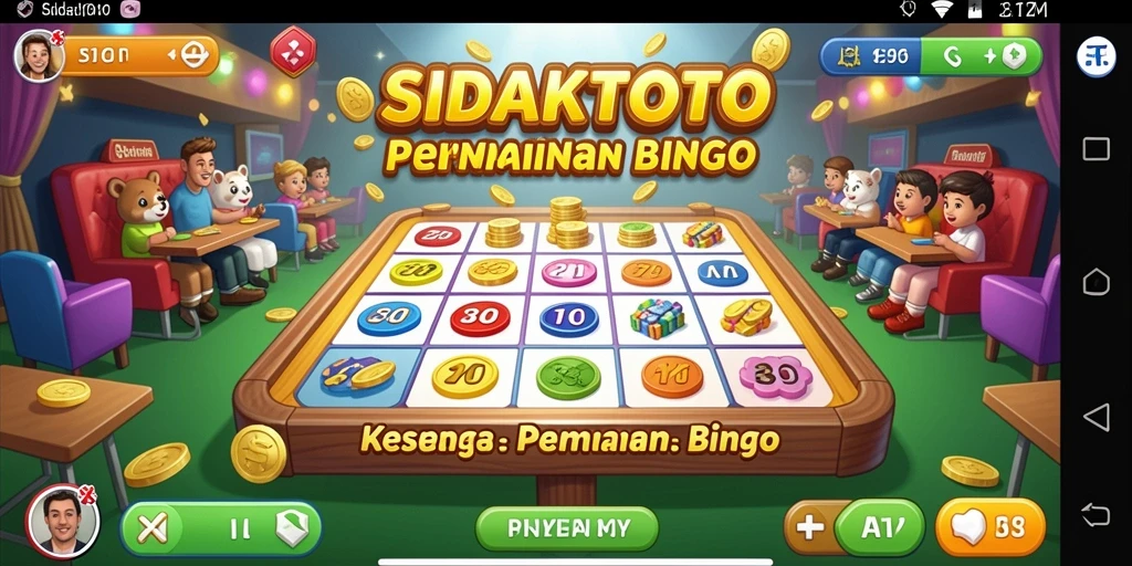 Tampilan gameplay seru Bingo di SIDAKTOTO.