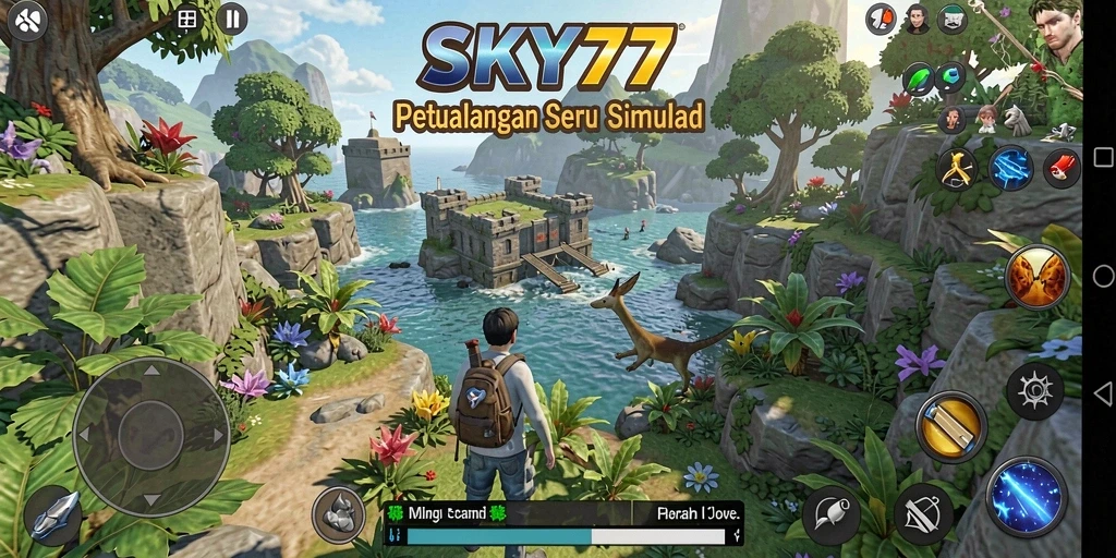 Tampilan gameplay SKY77 yang menawan dan dinamis.