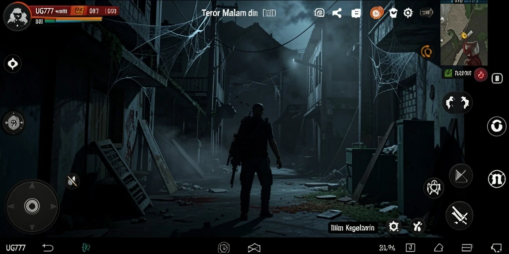 Screenshot gameplay UG777 menampilkan suasana mencekam yang menarik.