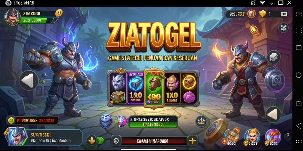 Tampilan menarik dari gameplay ZIATOGEL yang penuh strategi.
